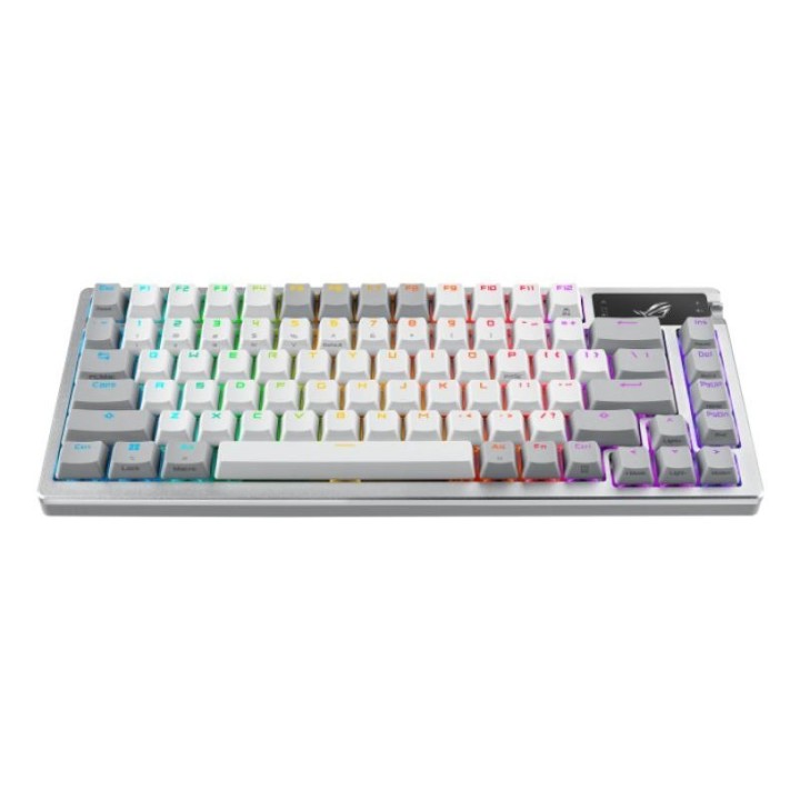 ASUS ROG Azoth clavier Jouer USB + RF Wireless + Bluetooth Blanc