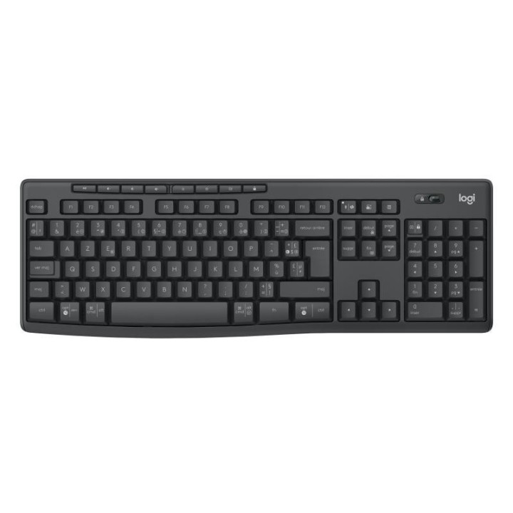 Pack clavier + souris Logitech KIT MK370 For Business Noir