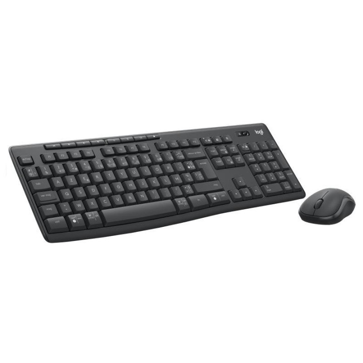 Pack clavier + souris Logitech KIT MK370 For Business Noir