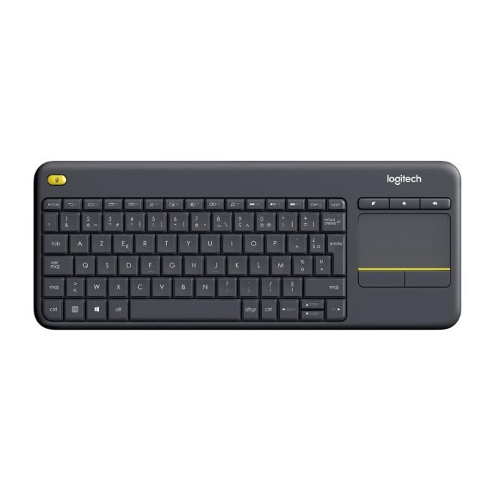 Logitech K400 Plus Tv clavier Universel RF sans fil AZERTY Français Noir