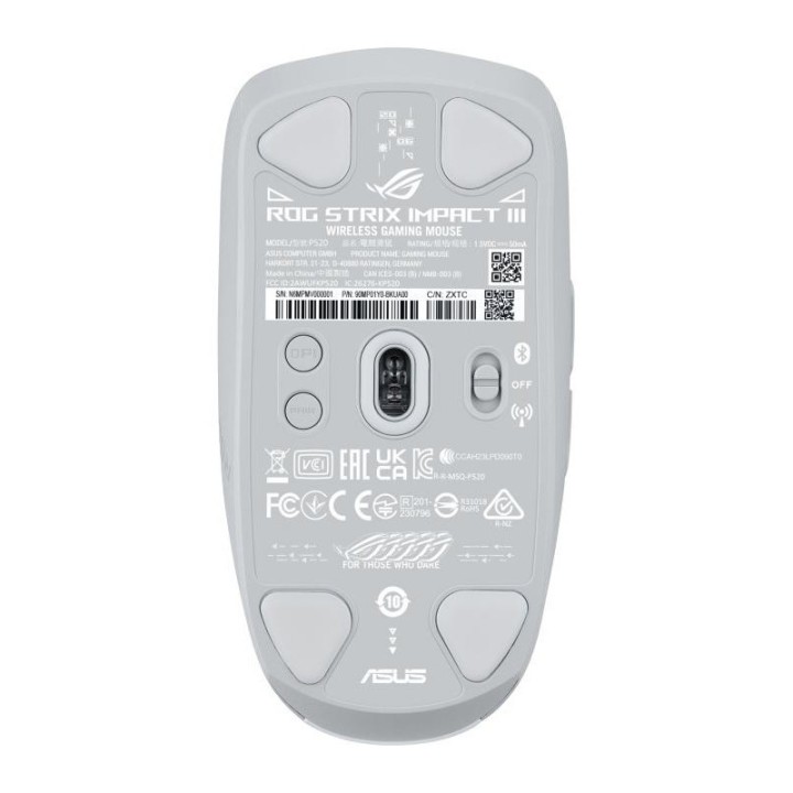 Souris ASUS ROG Strix Impact III Wireless White