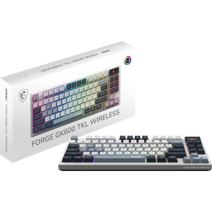 Clavier MSI Forge GK600 TKL W SKY FR