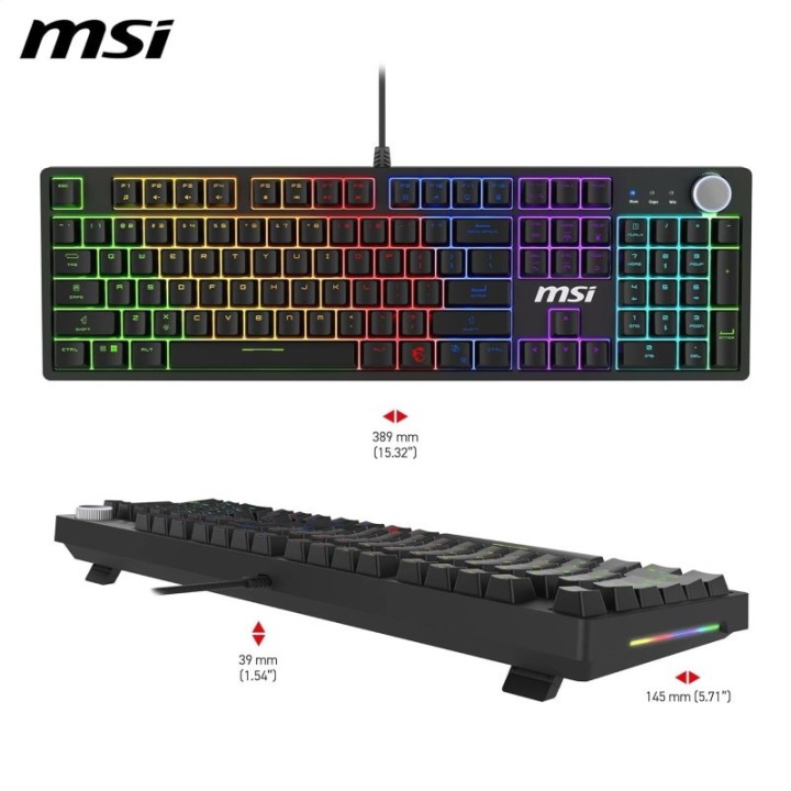 Clavier MSI Forge GK320 RED FR