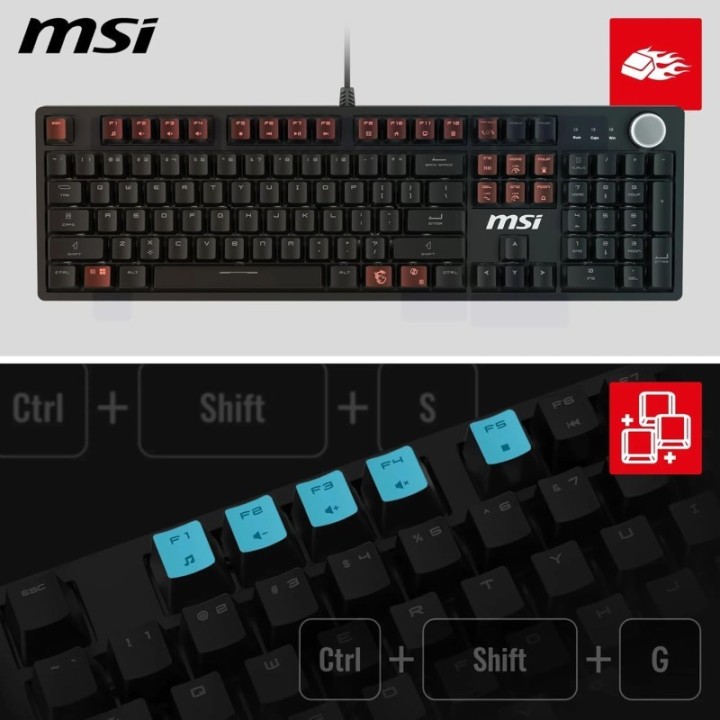 Clavier MSI Forge GK320 RED FR