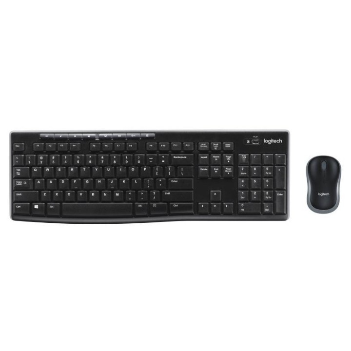 Clavier + Souris Logitech sans fil Noir MK270