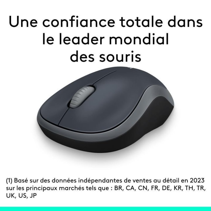 Souris sans fil Logitech M185 Grise