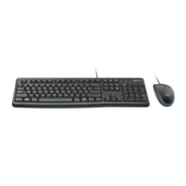 Clavier + Souris Logitech Filaire Noir MK120