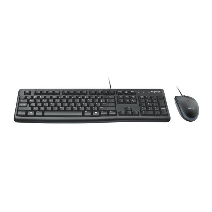 Clavier + Souris Logitech Filaire Noir MK120