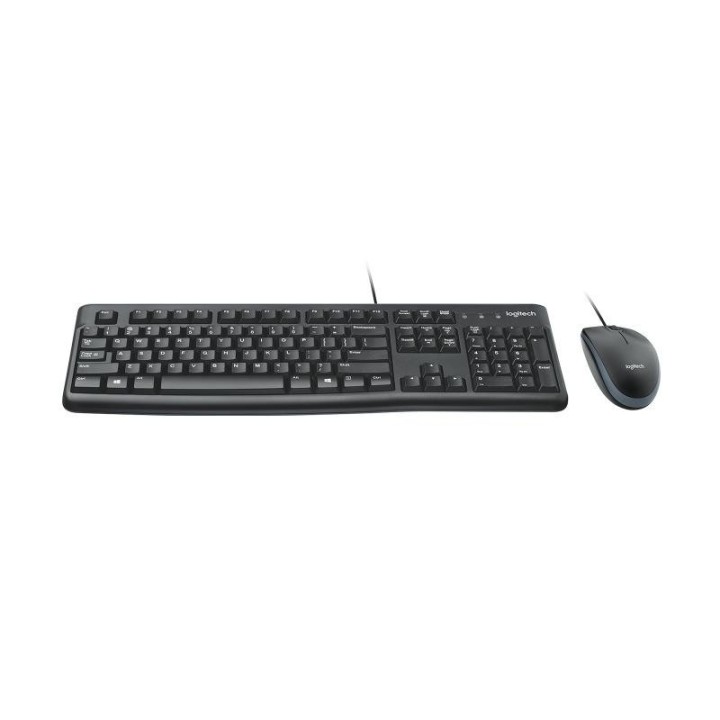 Clavier + Souris Logitech Filaire Noir MK120