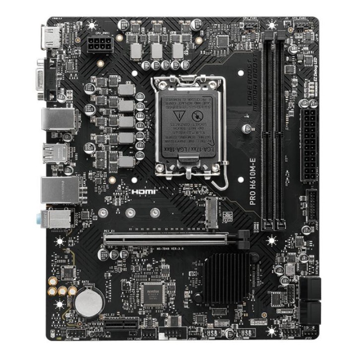 Carte mère MSI PRO H610M-E - LGA 1700 - Micro-ATX - DDR5