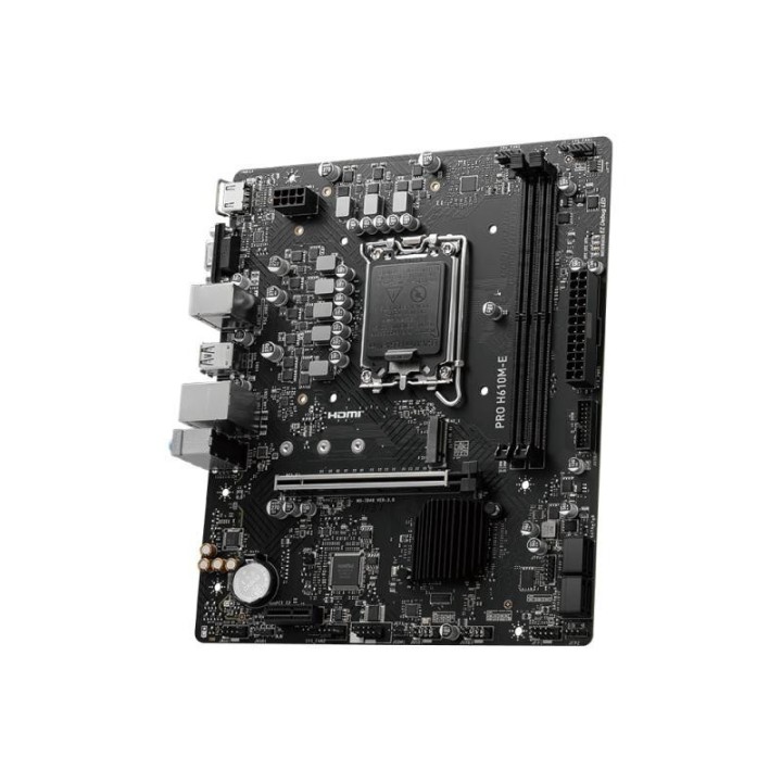 Carte mère MSI PRO H610M-E - LGA 1700 - Micro-ATX - DDR5