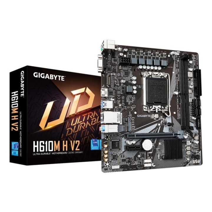 Carte mère Gigabyte H610M H V2 - LGA 1700 - Micro-ATX - DDR5