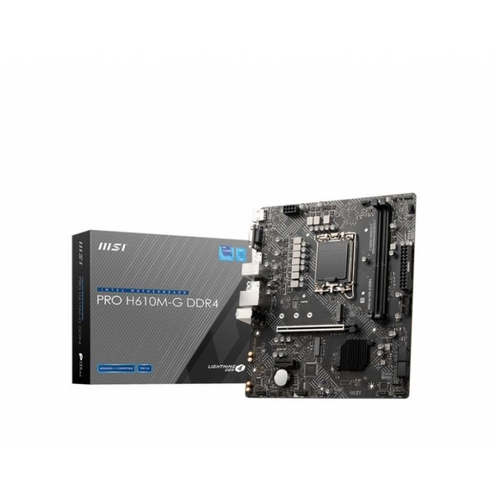 Carte mère MSI PRO H610M-G DDR4 - LGA 1700 - Micro-ATX - DDR4