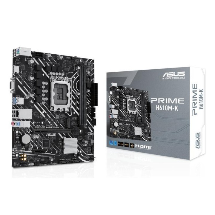 Carte mère ASUS Prime H610M-K - LGA 1700 - Micro-ATX - DDR5