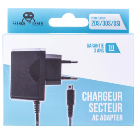 Chargeur secteur DS Lite/2DS/3DS/DSi Freaks and Geeks