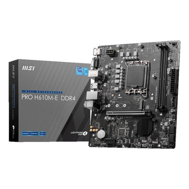 Carte mère MSI PRO H610M-E DDR4 - LGA 1700 - Micro-ATX - DDR4
