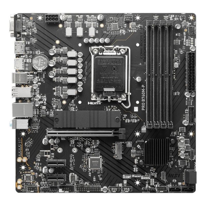 Carte mère MSI PRO B760M-P - LGA 1700 - Micro-ATX - DDR5