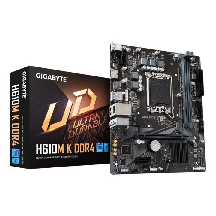 Carte mère Gigabyte H610M K DDR4 - LGA 1700 - Micro-ATX - DDR4