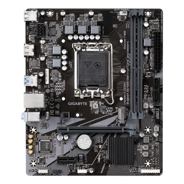 Carte mère Gigabyte H610M K DDR4 - LGA 1700 - Micro-ATX - DDR4