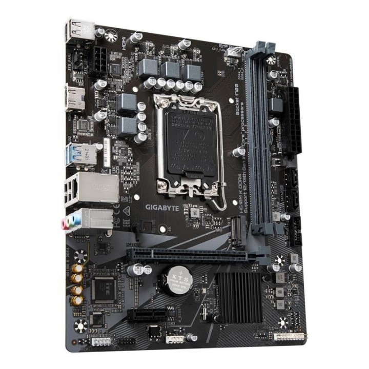Carte mère Gigabyte H610M K DDR4 - LGA 1700 - Micro-ATX - DDR4