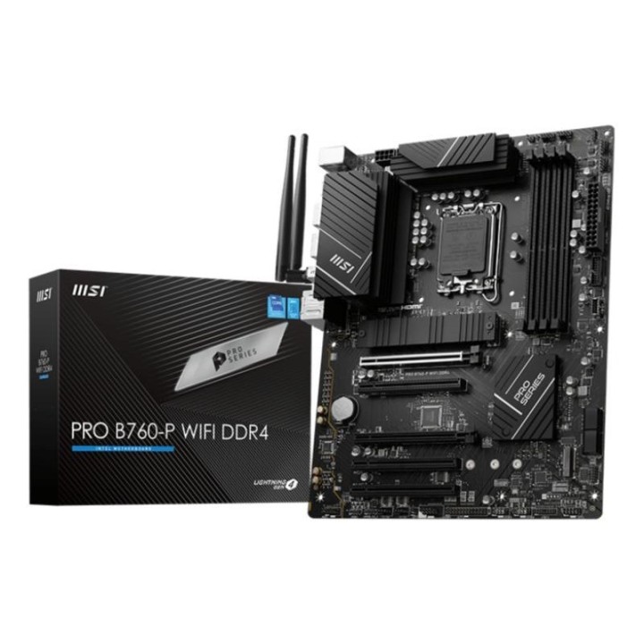 Carte mère MSI PRO B760-P WIFI DDR4 - LGA 1700 - ATX - DDR4 - Wi-Fi