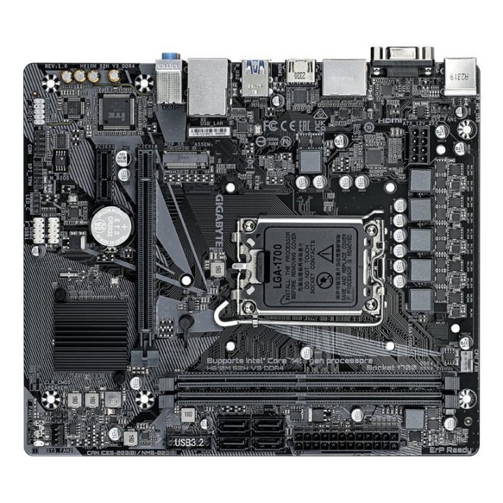 Carte mère Gigabyte H610M S2H V3 DDR4 - LGA 1700 - Micro-ATX - DDR4