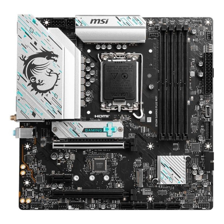 Carte mère MSI B760M Gaming Plus WIFI - LGA 1700 - Micro-ATX - DDR5 - Wi-Fi