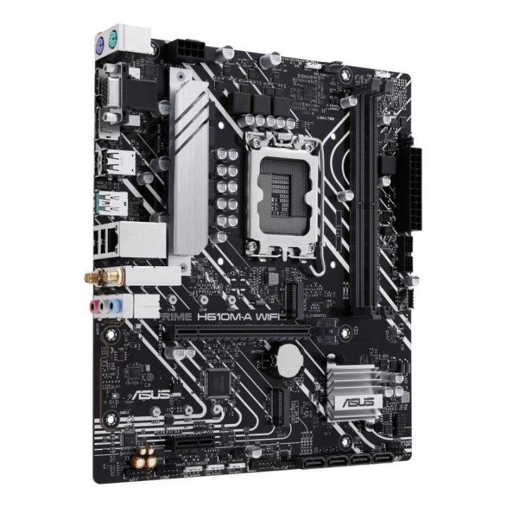 Carte mère ASUS Prime H610M-A WIFI - LGA 1700 - Micro-ATX - DDR5 - Wi-Fi