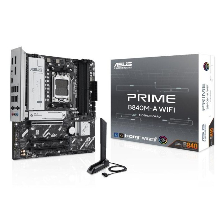 Carte mère ASUS Prime B840M-A WIFI - AM5 - Micro-ATX - DDR5 - Wi-Fi