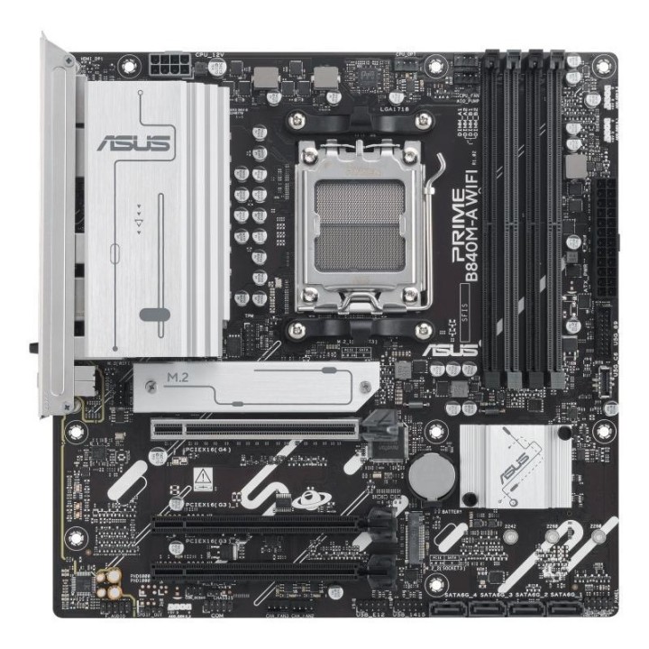 Carte mère ASUS Prime B840M-A WIFI - AM5 - Micro-ATX - DDR5 - Wi-Fi