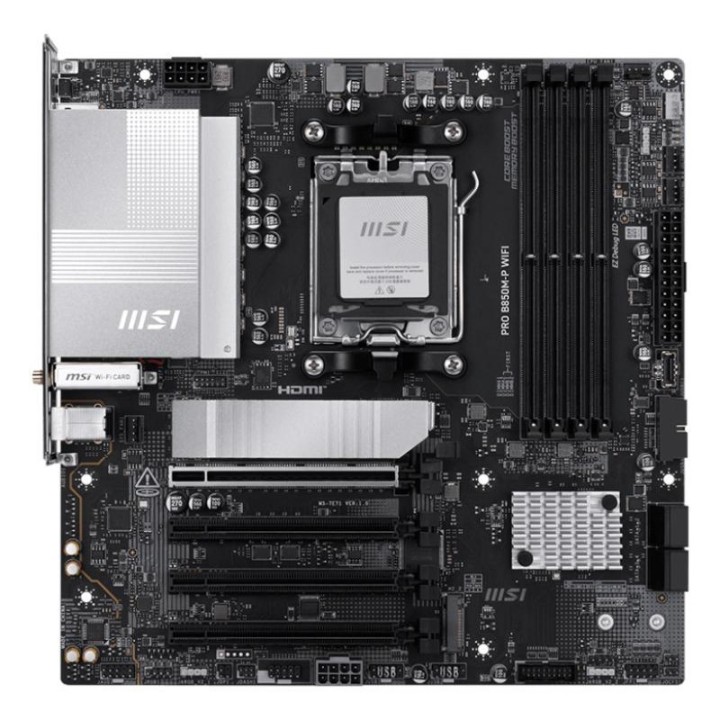 Carte mère MSI PRO B850M-P WIFI - AM5 - Micro-ATX - DDR5 - Wi-Fi