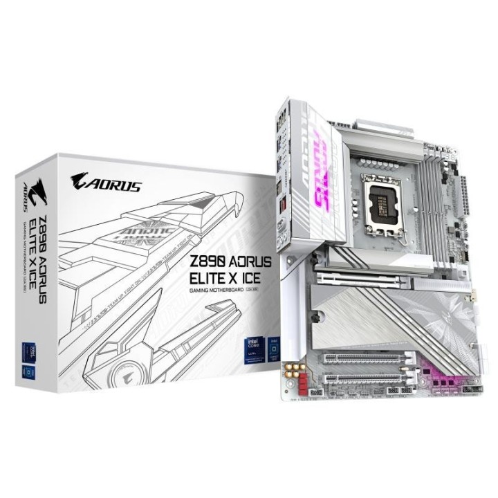Carte mère Gigabyte Z890 Aorus Elite X ICE - LGA 1851 - ATX - DDR5 - Wi-Fi