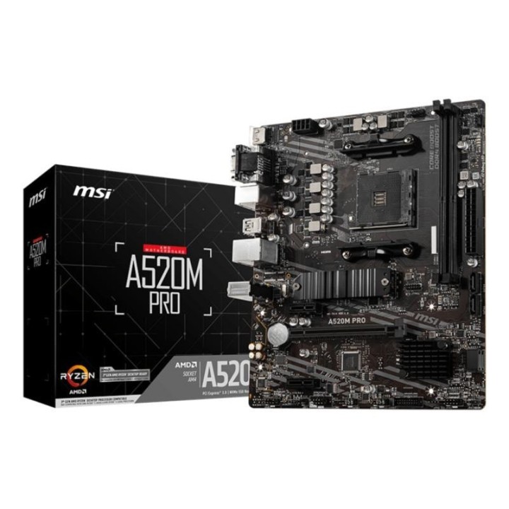 Carte mère MSI A520M PRO - AM4 - Micro-ATX - DDR4