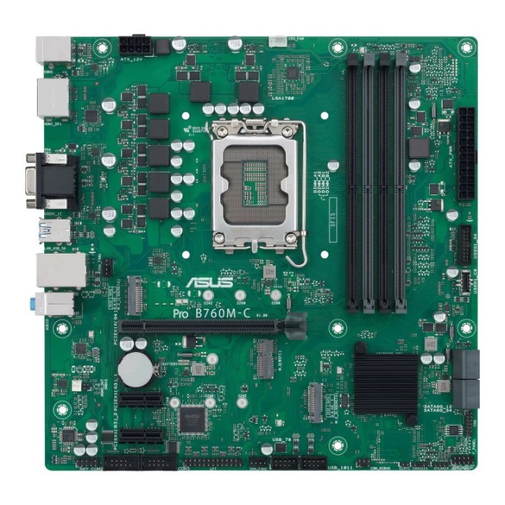 Carte mère ASUS PRO B760M-C-CSM - LGA 1700 - Micro-ATX - DDR5
