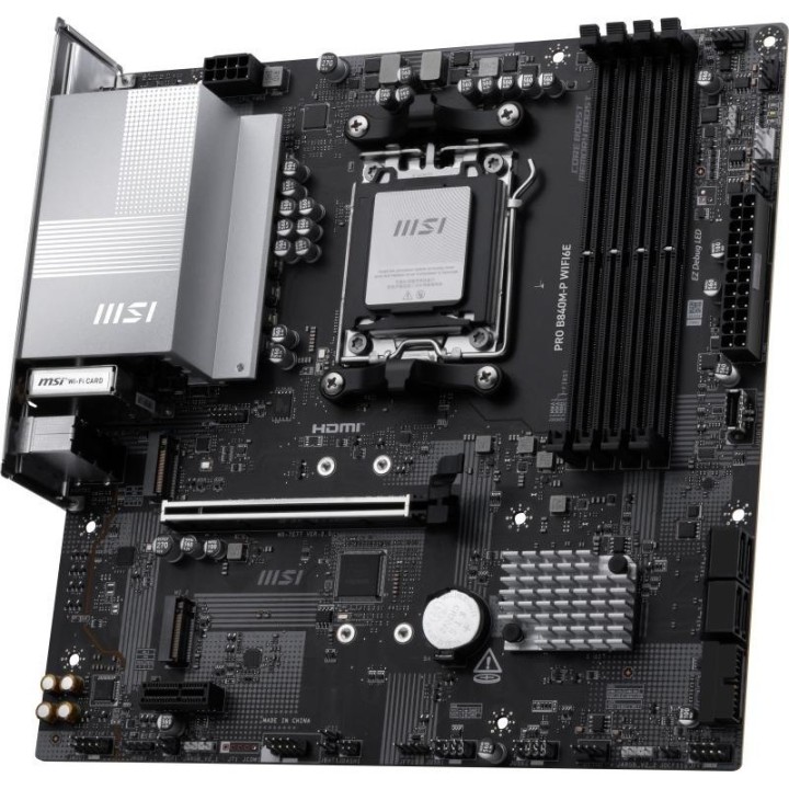 Carte mère MSI PRO B840M-P WIFI6E - AM5 - Micro-ATX - DDR5 - Wi-Fi