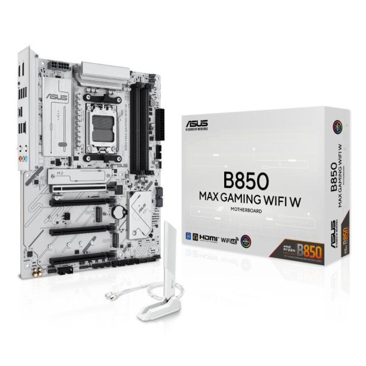 Carte mère ASUS B850 MAX Gaming WIFI W - AM5 - ATX - DDR5 - Wi-Fi