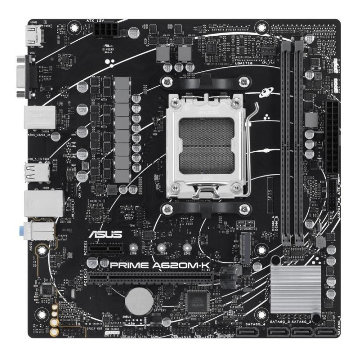 Carte mère ASUS Prime A620M-K - AM5 - Micro-ATX - DDR5