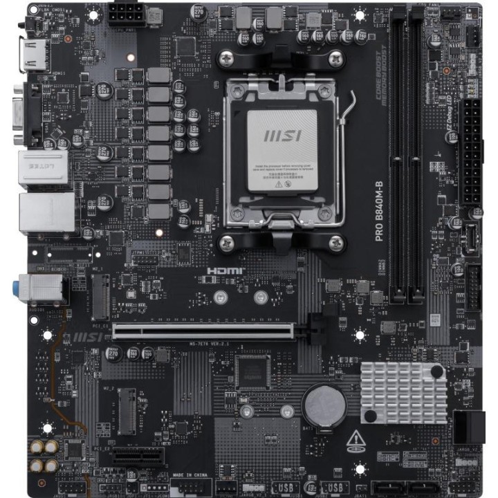 Carte mère MSI PRO B840M-B - AM5 - Micro-ATX - DDR5