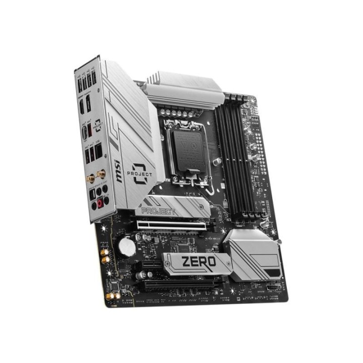 Carte mère MSI B760M Project Zero - LGA 1700 - Micro-ATX - DDR5 - Wi-Fi