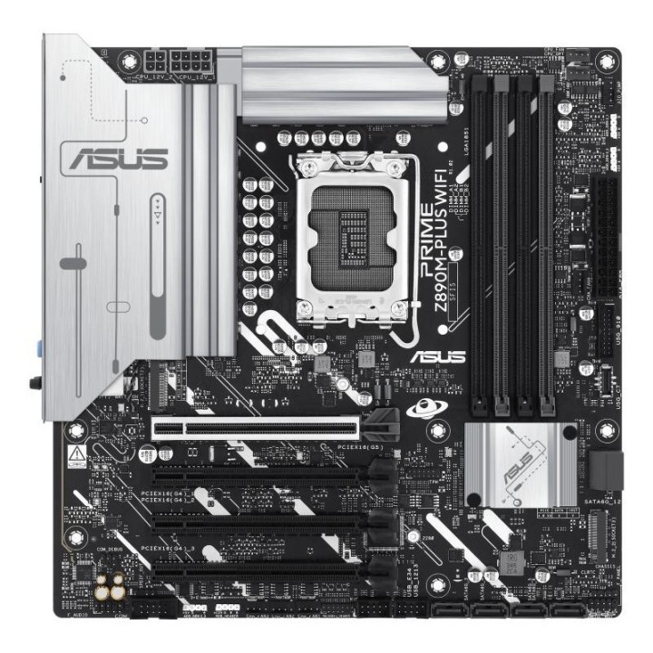 Carte mère ASUS PRIME Z890M-PLUS WIFI - LGA 1851 - Micro-ATX - DDR5 - Wi-Fi