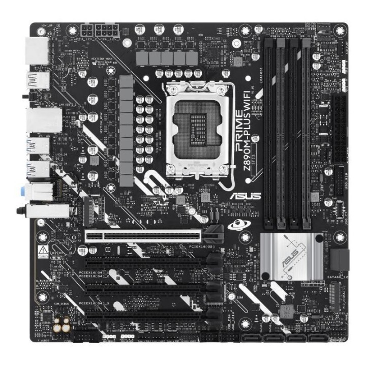 Carte mère ASUS PRIME Z890M-PLUS WIFI - LGA 1851 - Micro-ATX - DDR5 - Wi-Fi