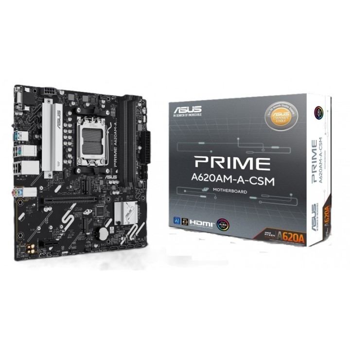 Carte mère ASUS Prime A620AM-A-CSM - AM5 - Micro-ATX - DDR5