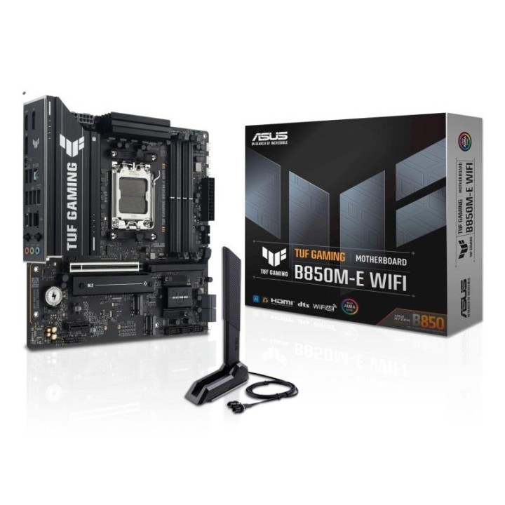 Carte mère ASUS TUF Gaming B850M-E WIFI - AM5 - Micro-ATX - DDR5 - Wi-Fi