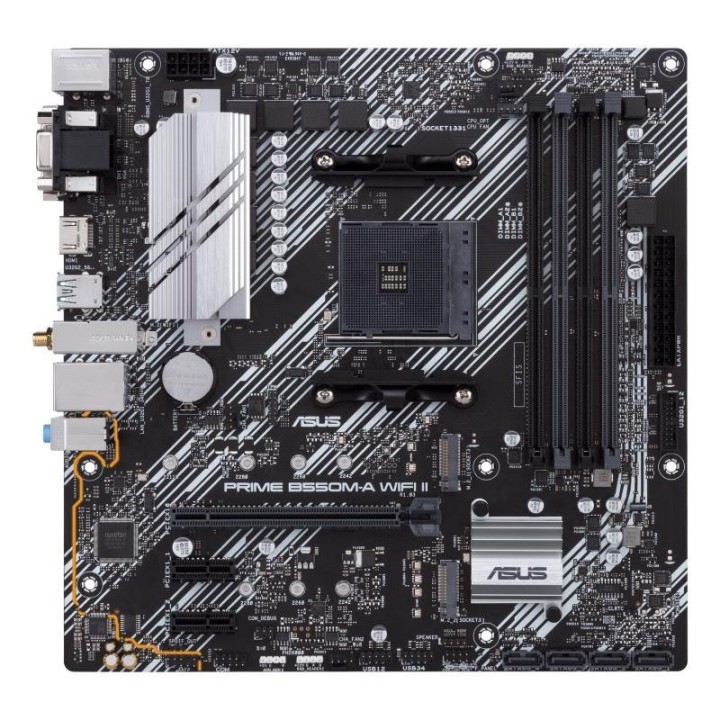 Carte mère ASUS PRIME B550M-A WIFI II - AM4 - Micro-ATX - DDR4 - Wi-Fi