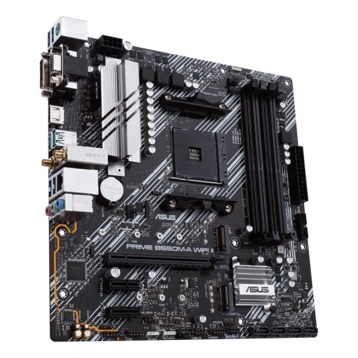 Carte mère ASUS PRIME B550M-A WIFI II - AM4 - Micro-ATX - DDR4 - Wi-Fi