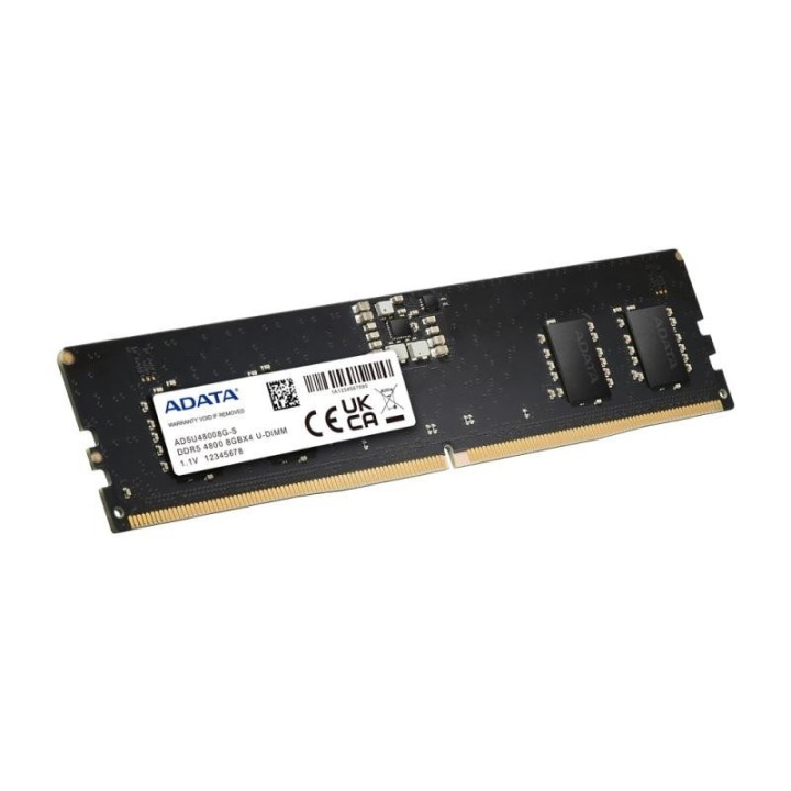 Mémoire ADATA Standard 8 Go (1 × 8 Go) DDR5 4800 MHz | Ordiland