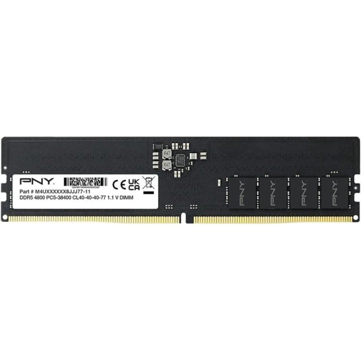 Mémoire PNY Performance 8 Go (1 × 8 Go) DDR5 4800 MHz | Ordiland