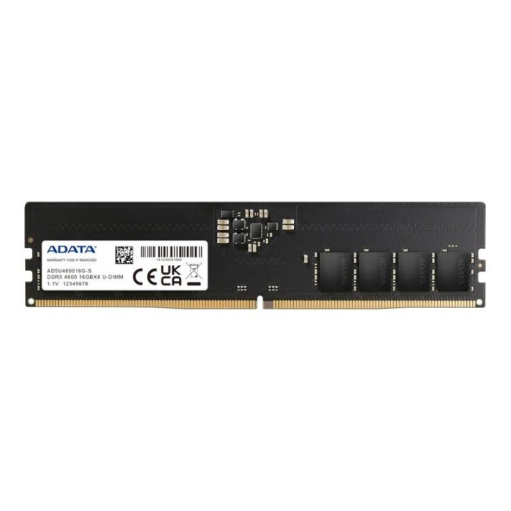 Mémoire ADATA Standard 16 Go (1 × 16 Go) DDR5 4800 | Ordiland