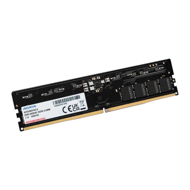 Mémoire ADATA Standard 16 Go (1 × 16 Go) DDR5 5600 | Ordiland