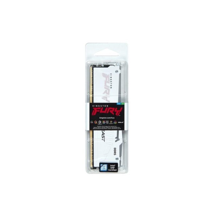 Mémoire Kingston FURY Beast 16 Go (1 × 16 Go) DDR5 6000 MHz CL36 RGB Blanc